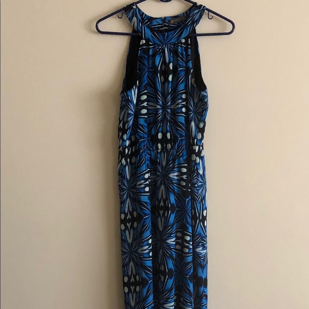 Outback Red Blue Pattern Design Maxi Dress